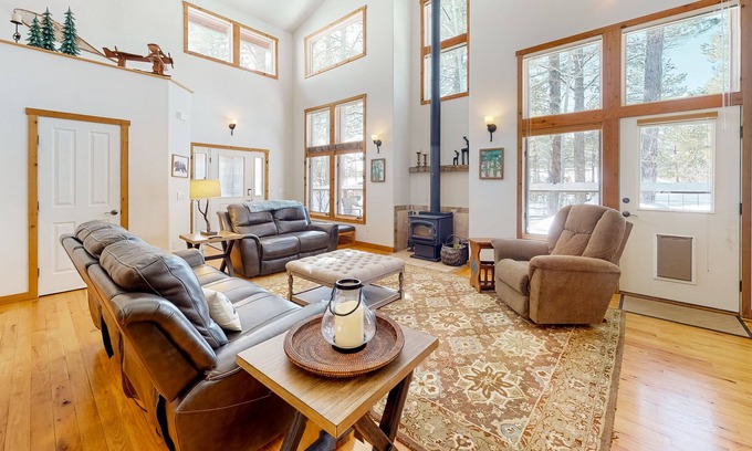 Twin Creek Village House | Charming dog-friendly mountain home with hot tub, golf nearby, & enclosed yard