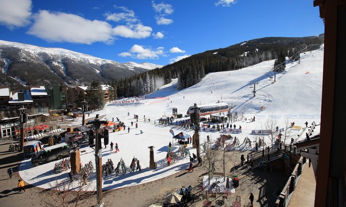 Copper Mountain Condo | Copper One 402. 60 steps from ski lift Slope Views Of Copper Mountain