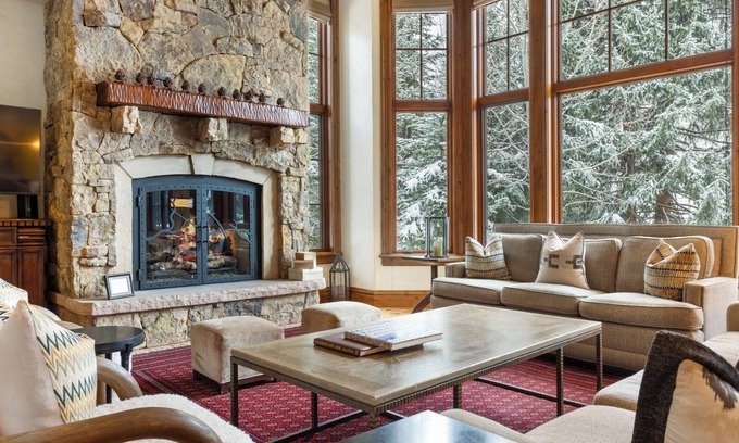 Village Walk House | Gorgeous Ski-in/out Village Walk Home with Private Hot Tub and Pool Table