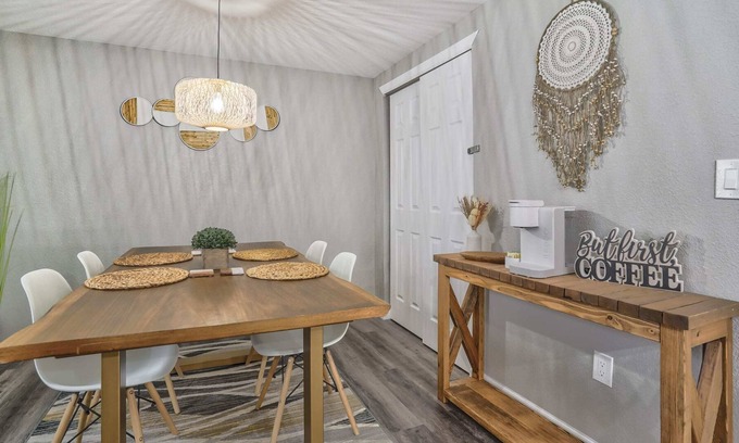 Stetson Hills Apartment | Hearth Basement - Sleek Workspace Full Kitchen