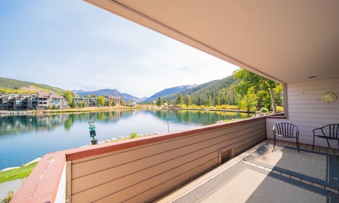 Lakeside Village Condo | Lake Views, Updated, King Bed, Pool & Hot Tub!