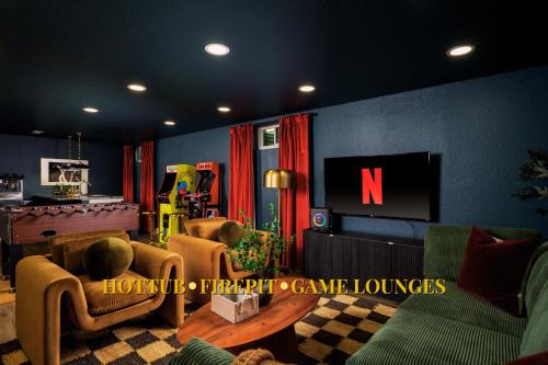 Allendale Area House | Luxehottubfirepitgameroomsspeakeasyfamretreat