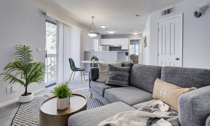 Greenwood Village Condo | Modern Condo w/ Fireplace, Gym, Shared Pool!