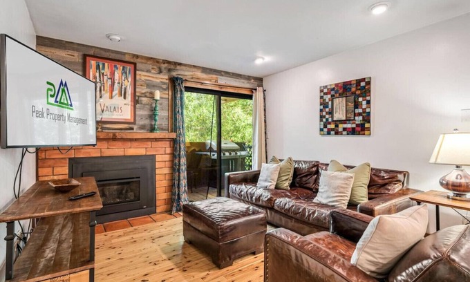 Avon Condo | Modern Mountain Riverfront Condo, Walk to Lift