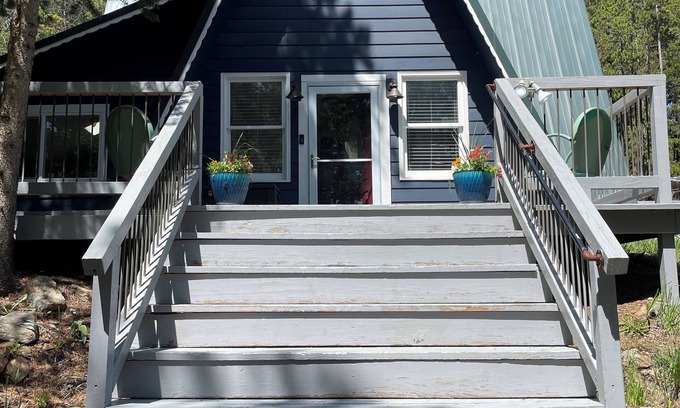 Evergreen Cabin | Mountain Bliss A-Frame, Hot Tub, Sleeps 7, Pet Friendly