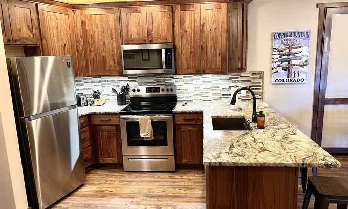East Village at Copper Condo | New Remodel! Best Deal in Copper 1 bedroom prices, 2 bedroom feel, ski in/out