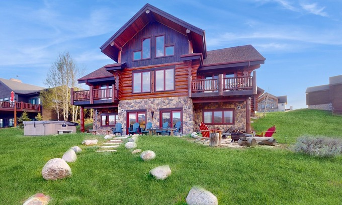 Tabernash House | Stunning waterfront home w/beautiful mountain views, private hot tub