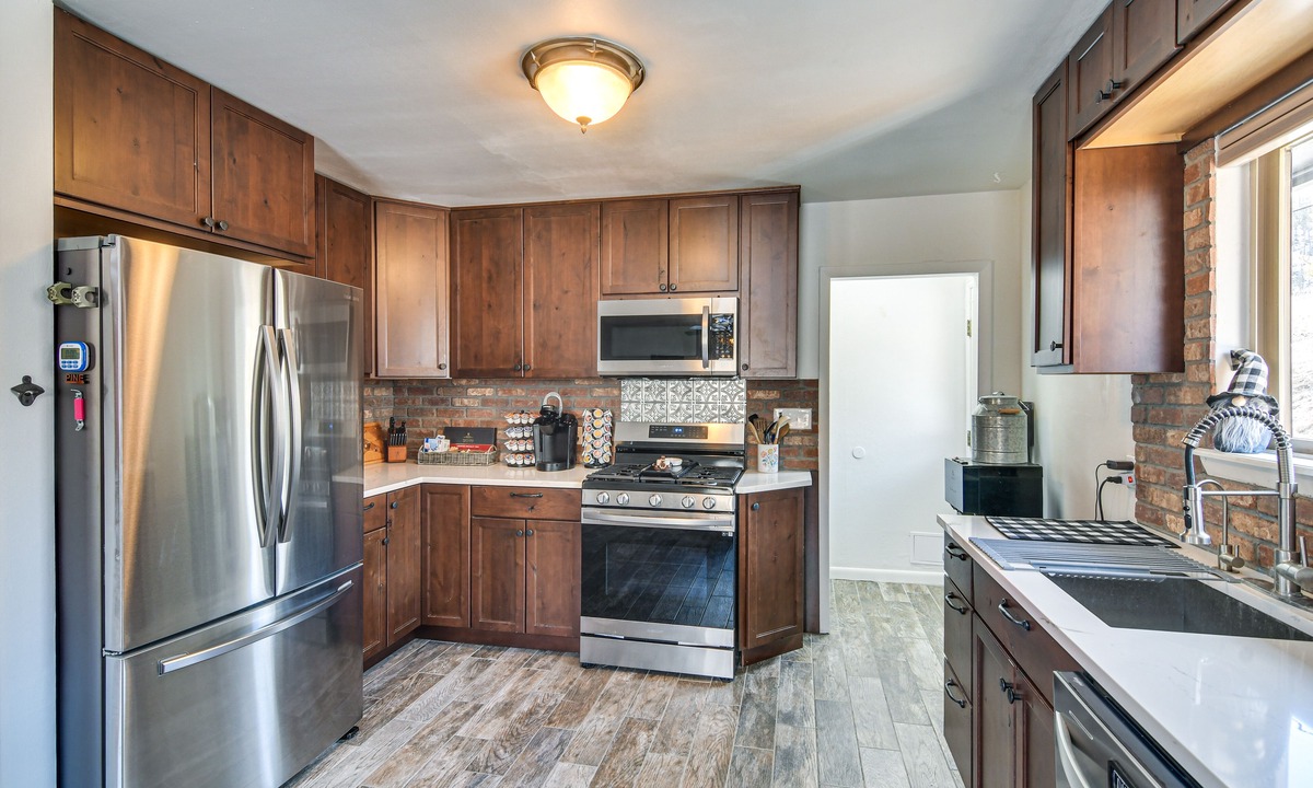 Pine Cabin | Riverfront Pine Cabin w/ Hot Tub & Mountain Views!