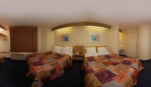 Double Room, 2 Double Beds, Non Smoking, Refrigerator & Microwave